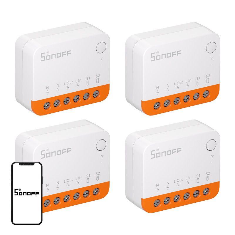 Interruptor Inteligente SONOFF MINIR4 (Wi-Fi - Conjunto de 4)