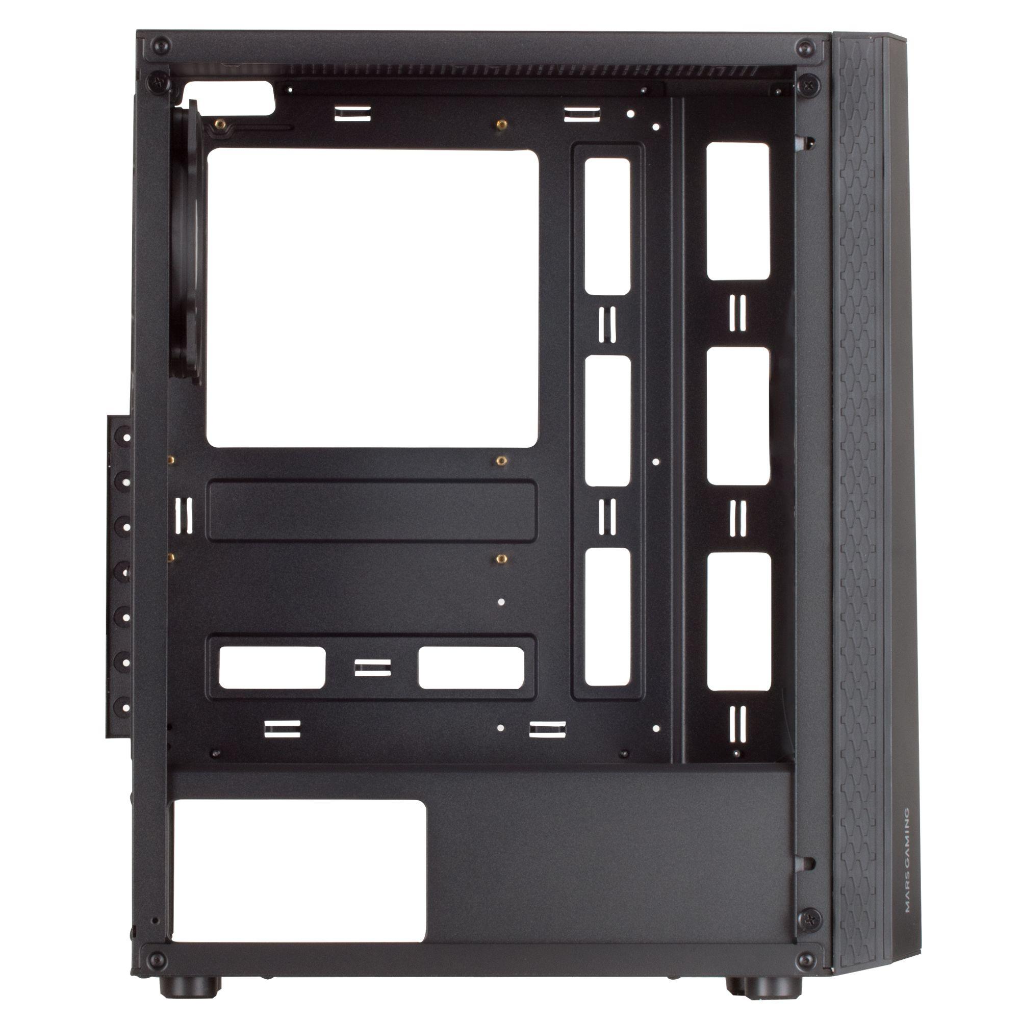 Caixa PC MARS GAMING MC-ART (ATX, Micro-ATX, Mini-ITX - Midi Tower - Acrílico, Vidro temperado - Preto) — miniatura 5