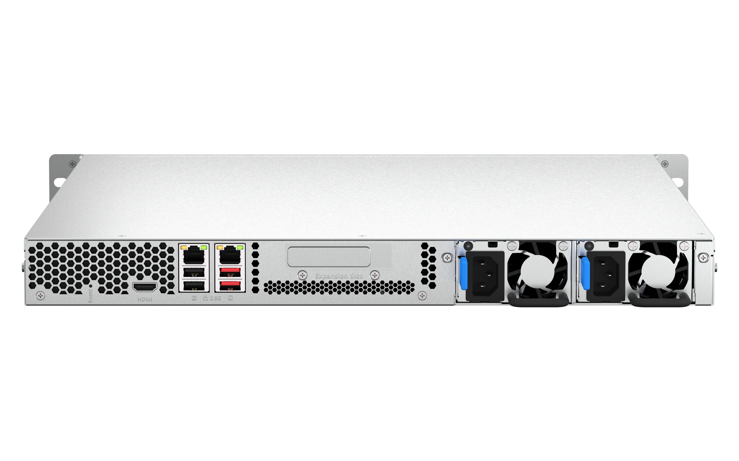 NAS QNAP TS-464U-RP-8G (Serial ATA II, Serial ATA III - 8 GB - 4 baias - Alumínio/Preto), miniatura 6