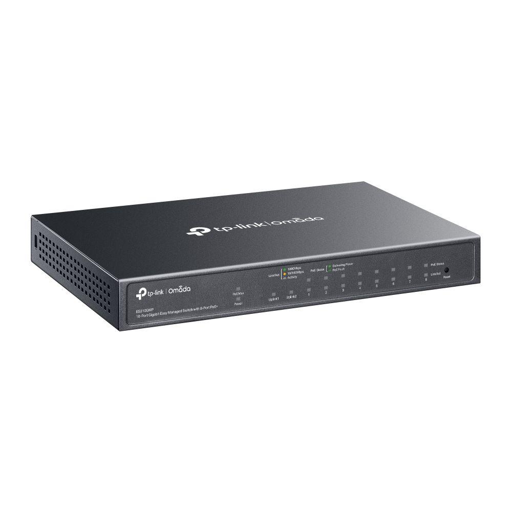 Switch Gerido TP-LINK Omada ES210GMP (Gigabit Ethernet - 4 MB - 20 Gbit/s - Preto) — miniatura 2