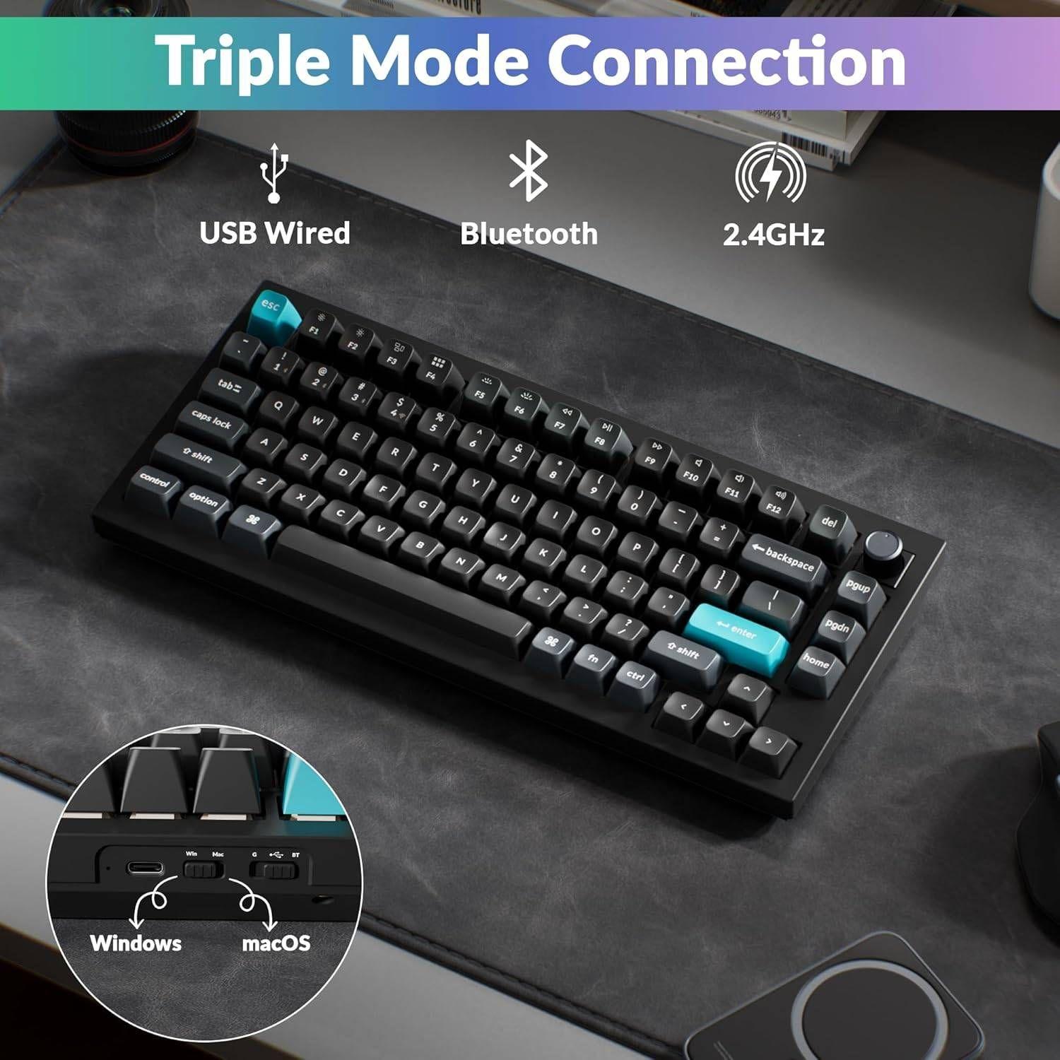 Teclado KEYCHRON Q1 Ultra 8K (Inglês - Mecânico - Bluetooth - Preto) — miniatura 4