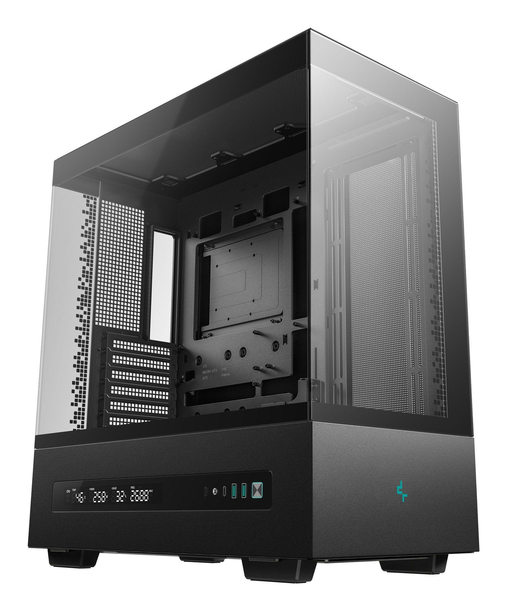 Caixa de Computador DEEPCOOL R-CH690-BKNNA0D-G-1 (ATX, Micro ATX, Mini-ITX - ATX, PS2 - Torre - Preto)