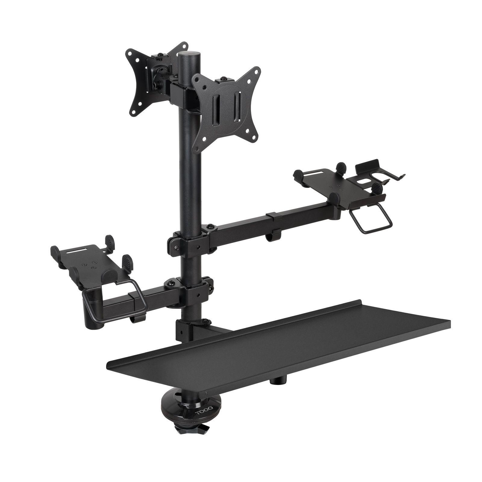 Suporte de Secretária para TPV e Monitores TOOQ TQPM0003 (17-32" - Preto)