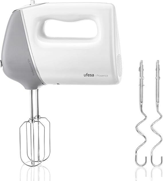 Batedeira Manual UFESA Provence 70306099 (600 W - Altura 18,5 cm - Cinzento/Branco)