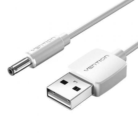 Cabo de Alimentação VENTION CEXWF (1 m - DC macho de 3,5 mm - USB-A macho 2.0 - Branco)