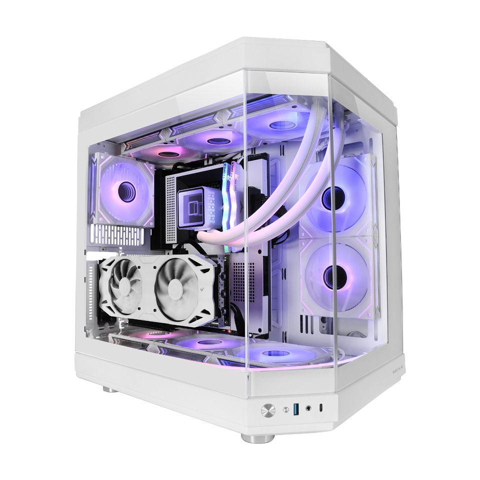 Caixa PC Gaming MARS GAMING MC-3T (ATX, micro-ATX, Mini-ITX - Midi Tower - 18,5 cm - Azul) — miniatura 2