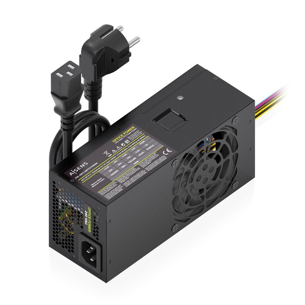 Fonte de Alimentação AISENS ASPC-500TFX-PSEBK (TFX - 500 W - AC - Preto)
