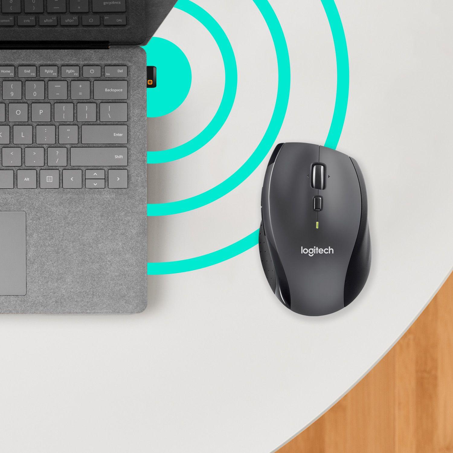 Rato LOGITECH Marathon M705 (Mão direita - 1000 DPI - Ótico - Carvão) — miniatura 7
