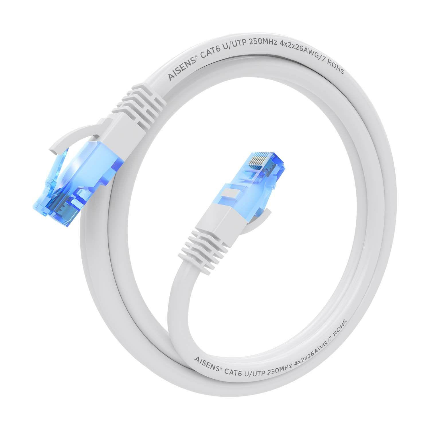 Cabo de Rede RJ45 AISENS A135-0819 (1 m - Cat6 - RJ-45 - Branco), miniatura 2