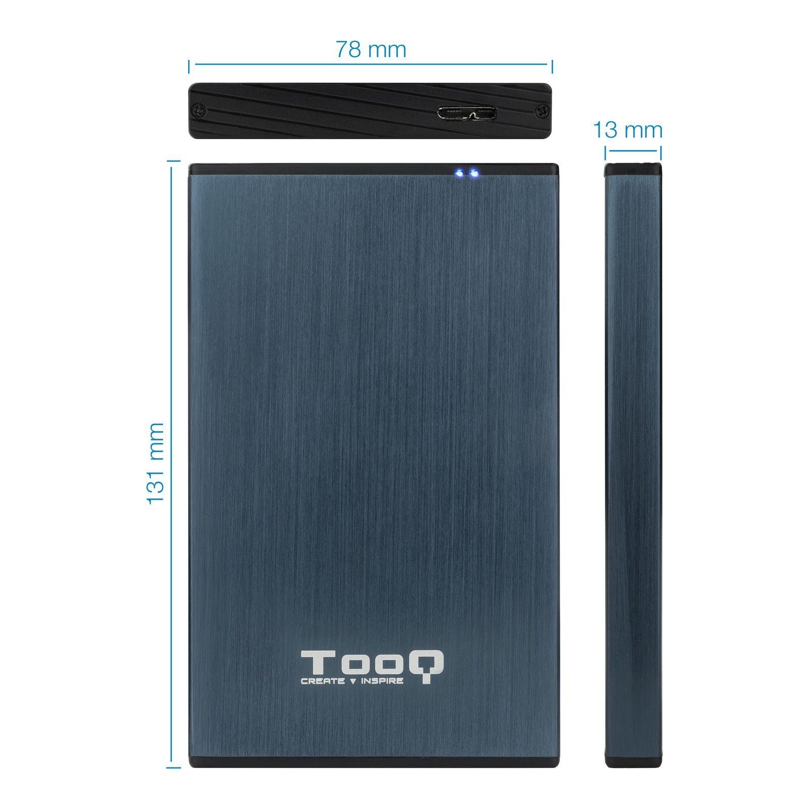 Caixa Externa TOOQ TQE-2527PB (4 TB - 2,5" - Azul) — miniatura 3
