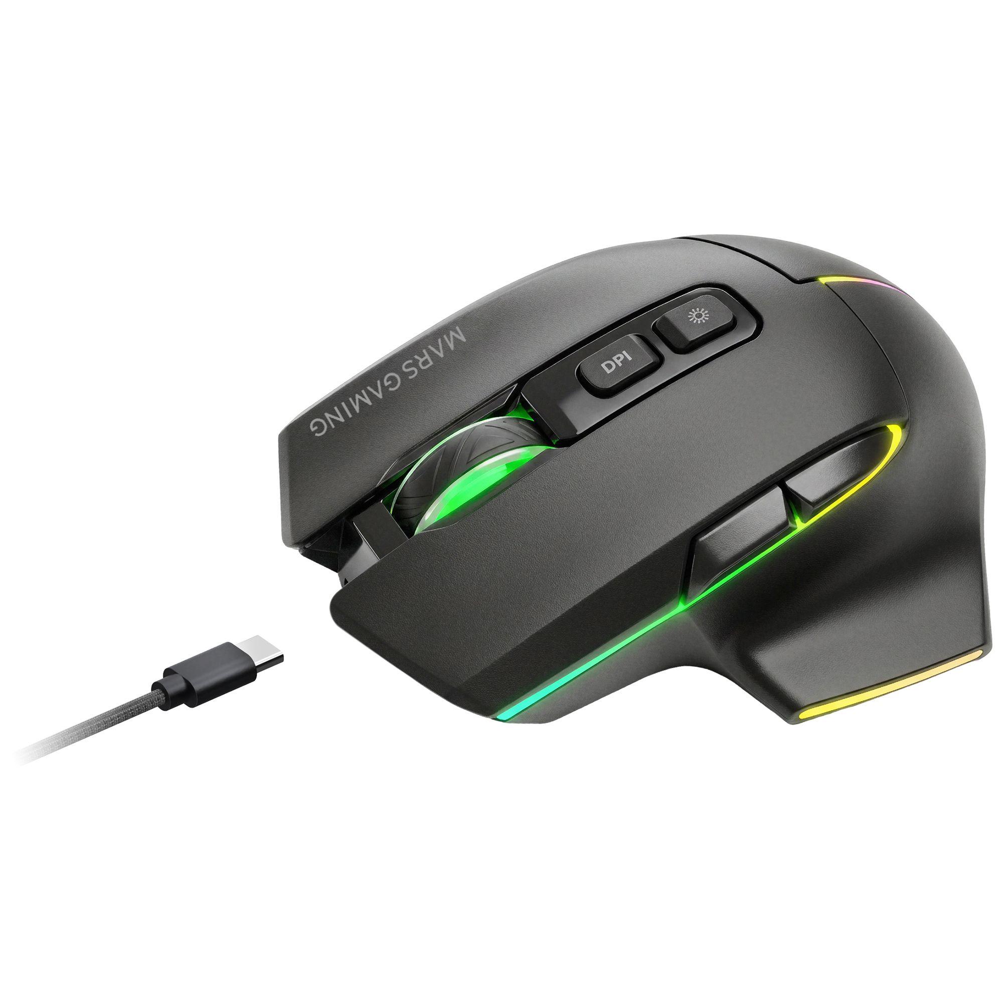 Rato Gaming MARS GAMING MMW-VECTOR (Mão direita - Preto), miniatura 2