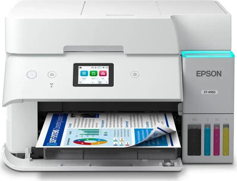 Impressora Multifunções EPSON EcoTank ET-4956 (A4 - Impressão a cores - 250 folhas - Preto)