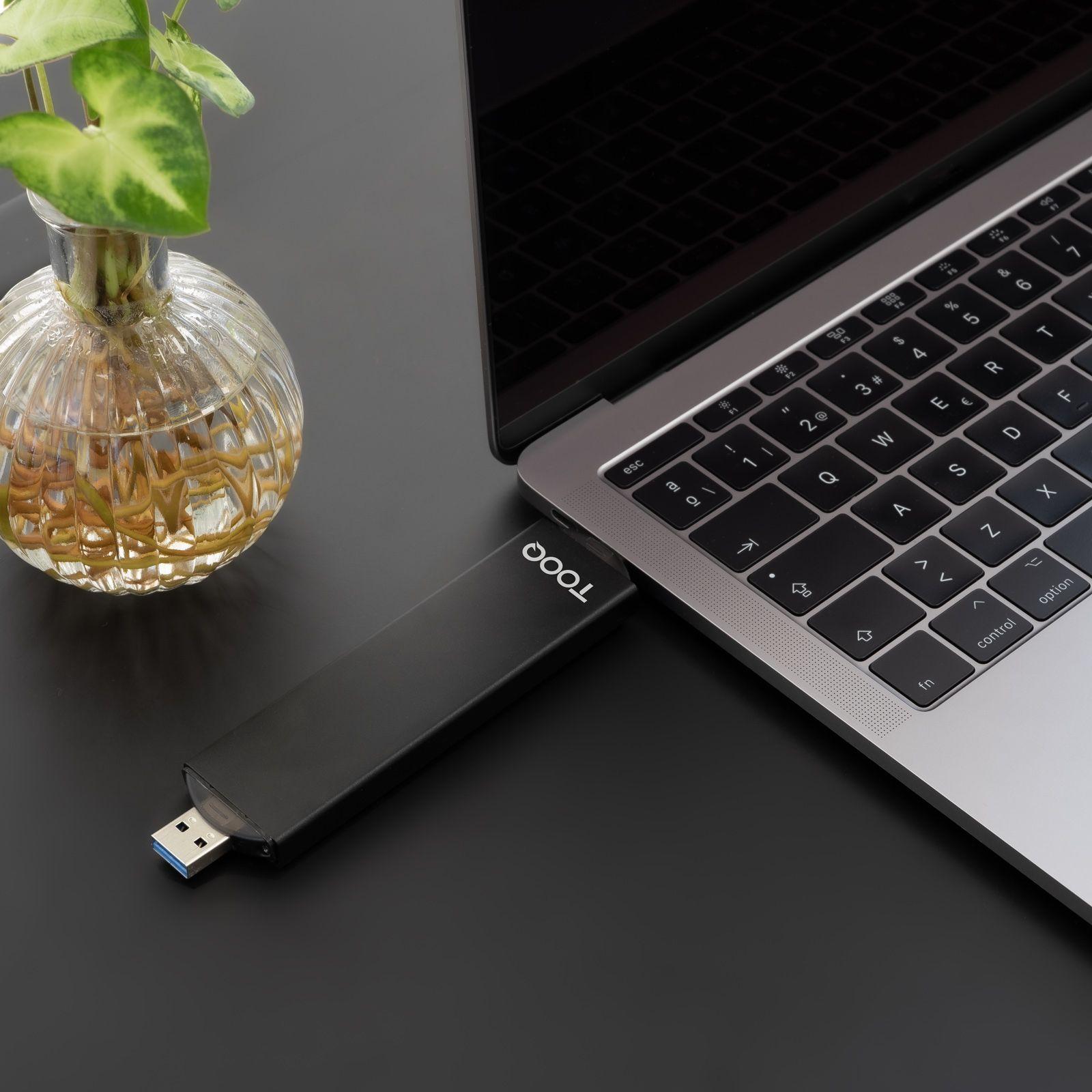 Caixa Externa para SSD M.2 TOOQ TQE-2240B (8 TB - M.2 - PCI Express, SATA NVMe - Preto) — miniatura 6