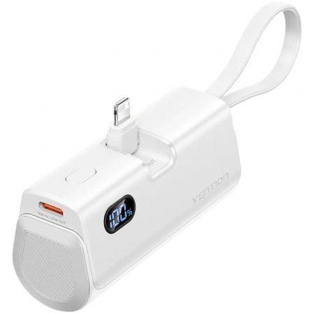 Powerbank VENTION FHRW0 (4800mAh - 17,76Wh - USB Tipo-C - Branco)