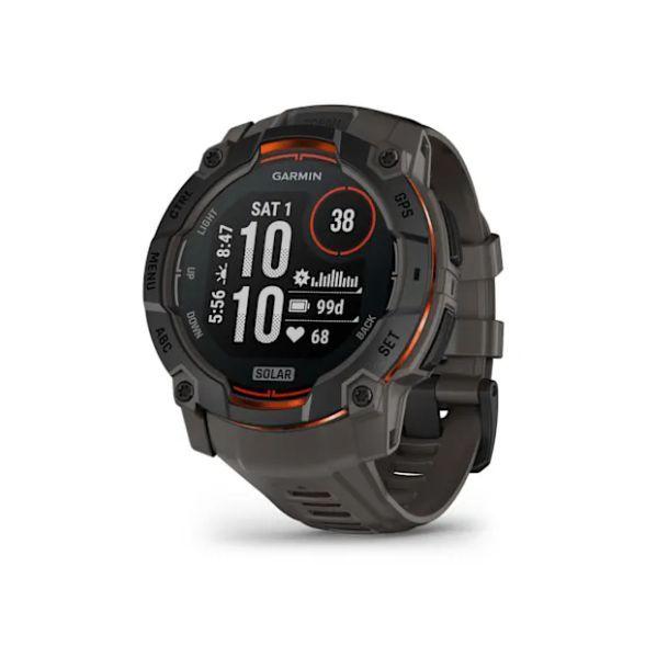 Smartwatch GARMIN Instinct 3 Solar 50 mm (Redondo - Android, iOS - Digital - Preto) — miniatura 2