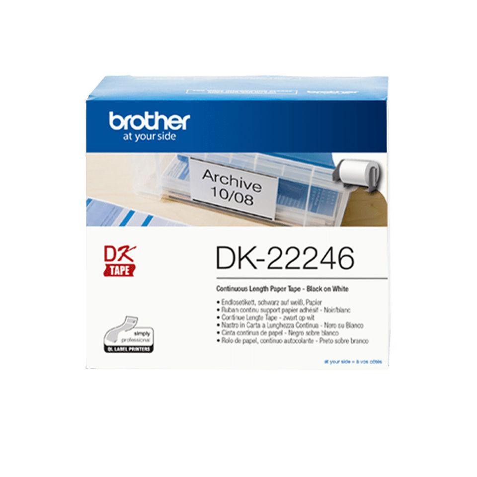 Rolo de Etiquetas Contínuo BROTHER DK-22246 (Branco), miniatura 2