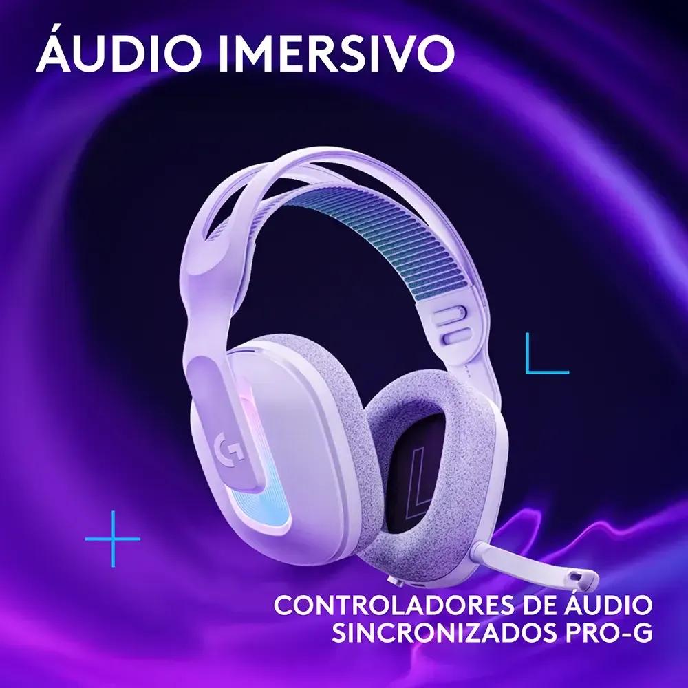 Headset Gaming LOGITECH G522 LIGHTSPEED (Binaural - Com fios e sem fios - Circum-aural - Branco) — miniatura 5