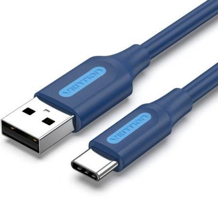 Cabo USB-A para USB-C VENTION COKLF (1 m - USB-C - USB-A - Cinzento e Preto)