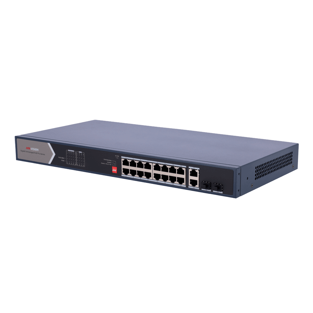 Switch Não Gerido HIKVISION DS-3E0520HP-E (Gigabit Ethernet - 40 Gbit/s - Azul)