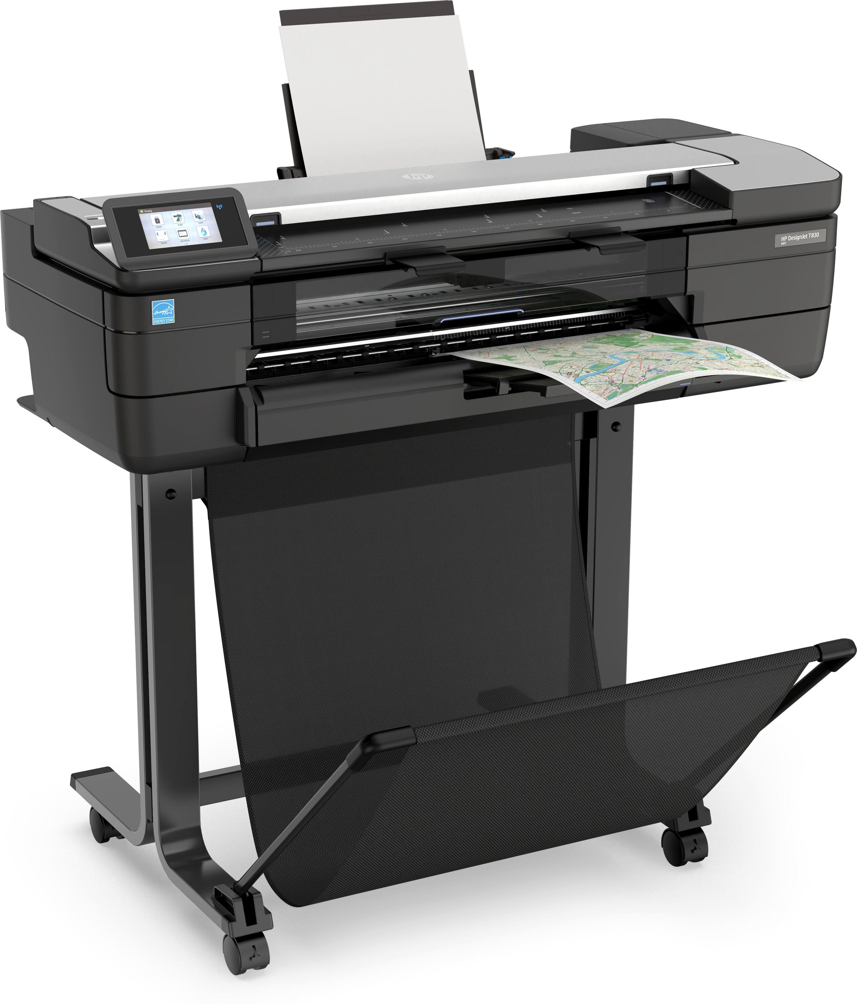 Plotter Multifunções HP DesignJet T830 24" (USB Tipo-A - Preto e Prateado), miniatura 3
