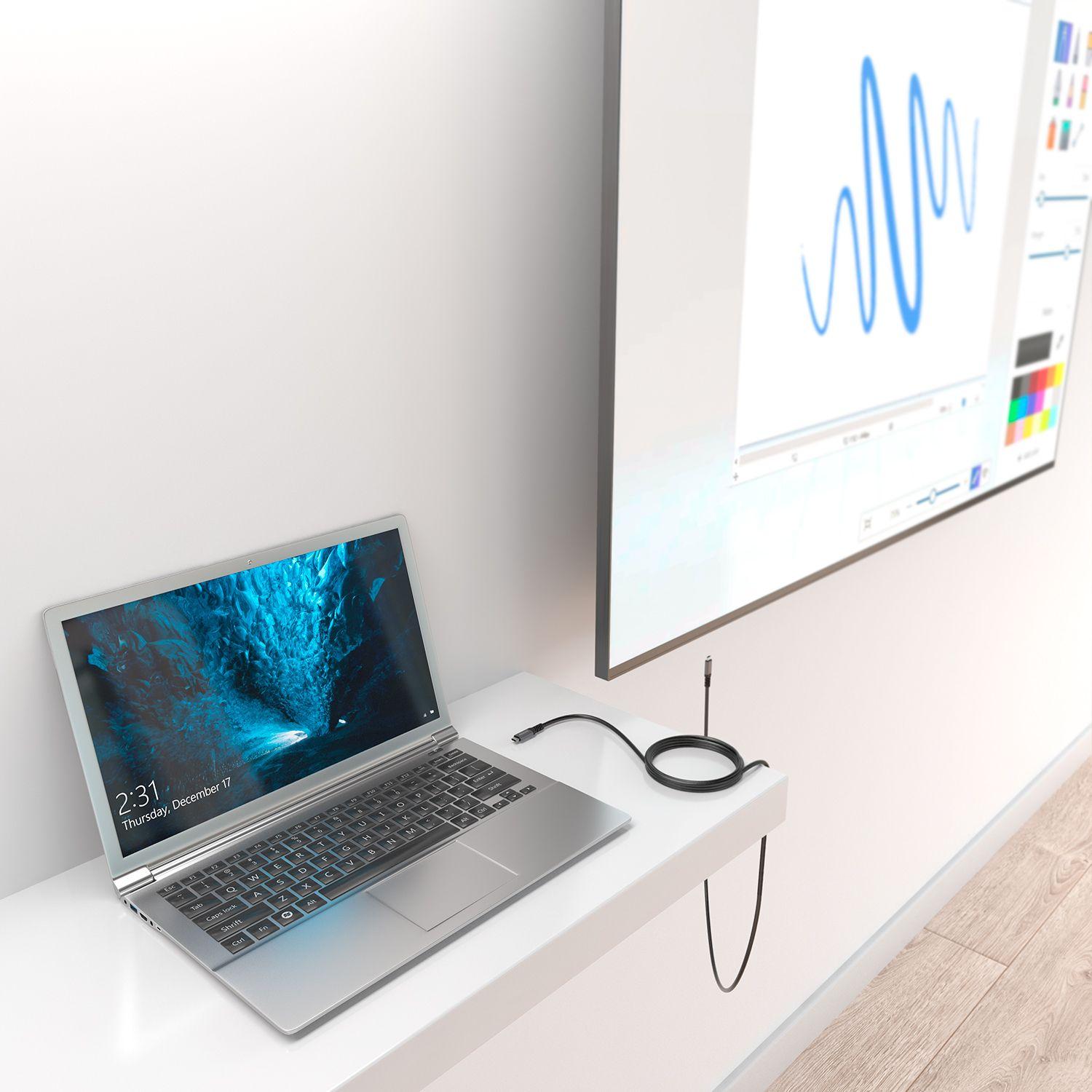 Cabo USB-C AISENS A107-0990 (5 m - USB C - Preto) — miniatura 5