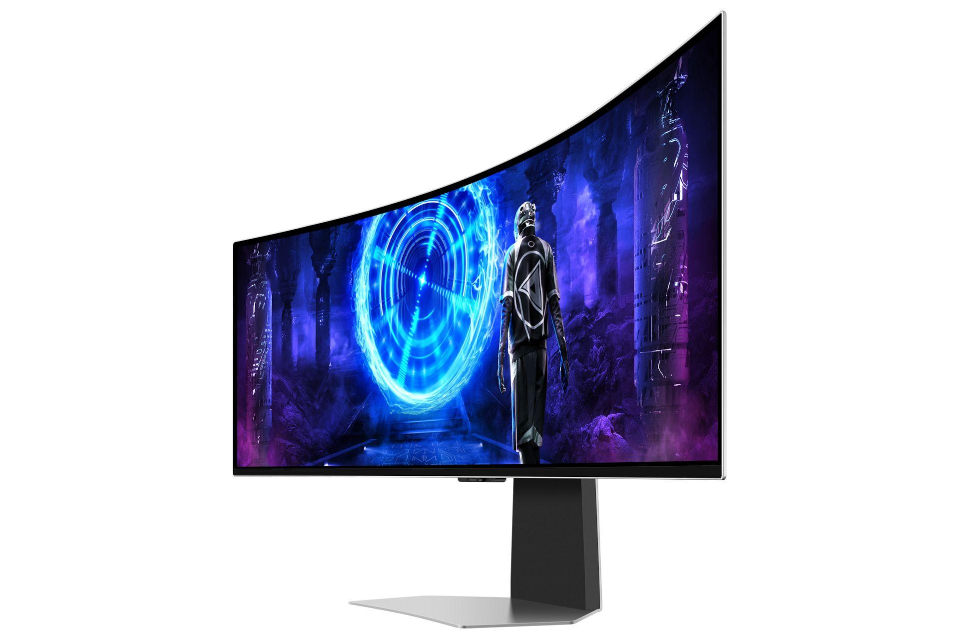 Monitor SAMSUNG Odyssey OLED G9 G95SD LS49DG954SUXEN (49" - OLED - 240 Hz - Prateado) — miniatura 3