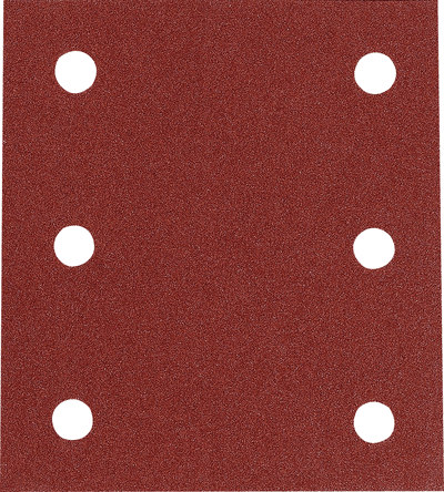 Folhas de Lixa MAKITA P-33118 (Óxido de alumínio - 102 x 114 mm - Vermelho)