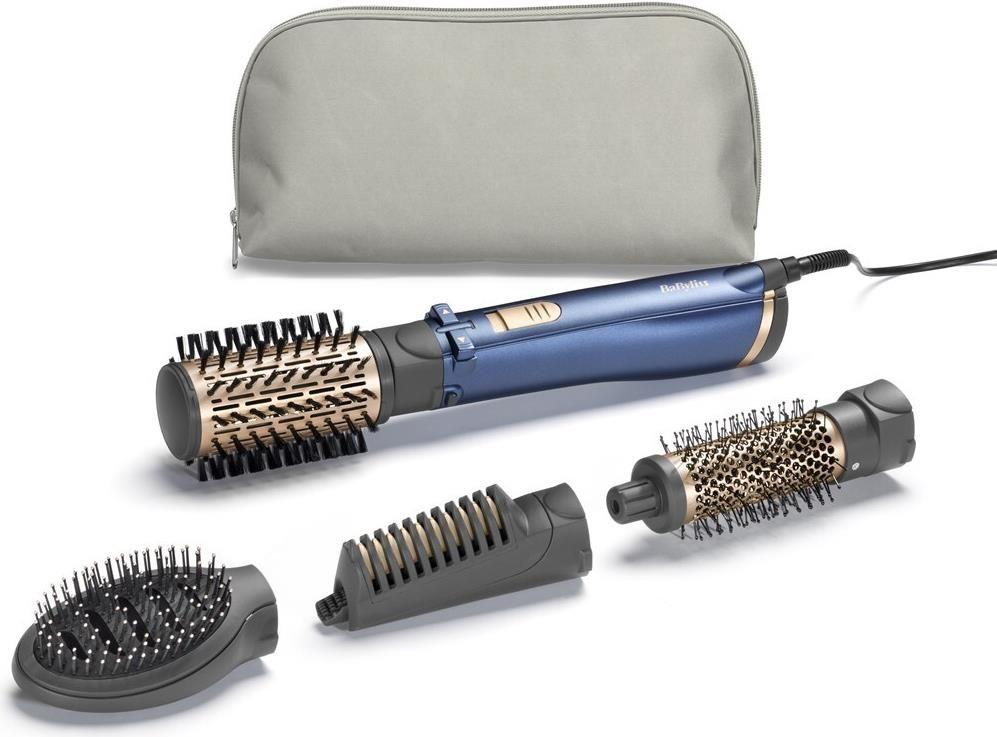 Escova de Ar Quente BABYLISS Style Pro 1000 AS965E (Nylon e javali - Verde-azulado e Dourado)