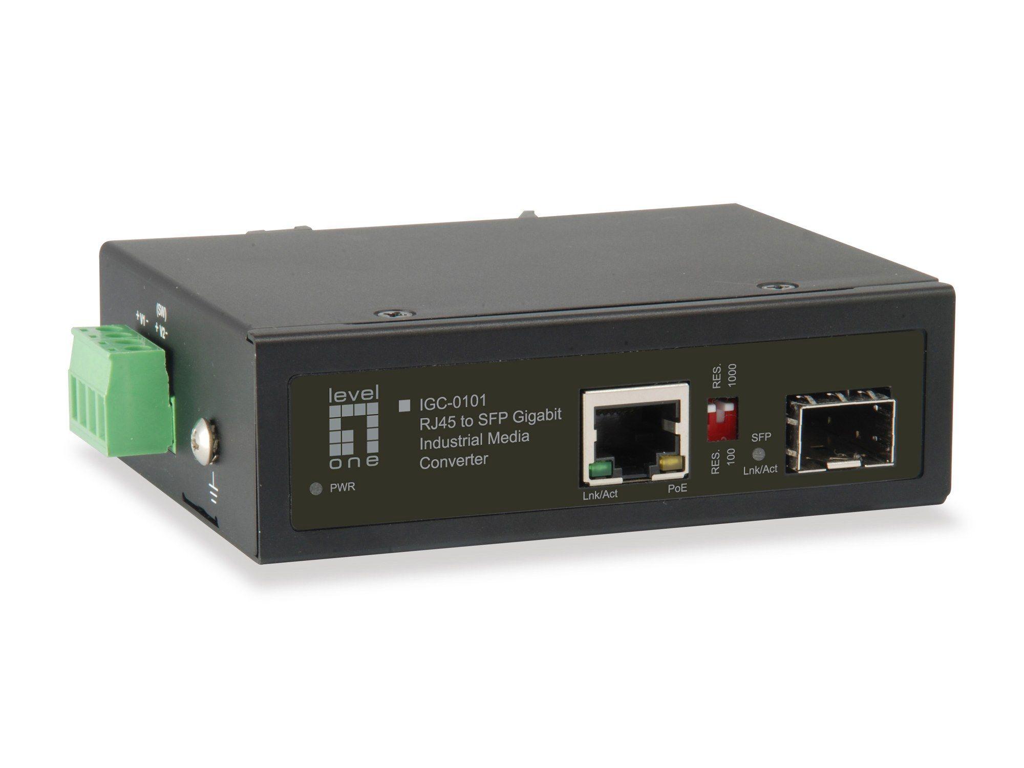 Conversor de Rede LEVELONE IGC-0101 (Gigabit Ethernet - 10, 100, 1000 Mbit/s)