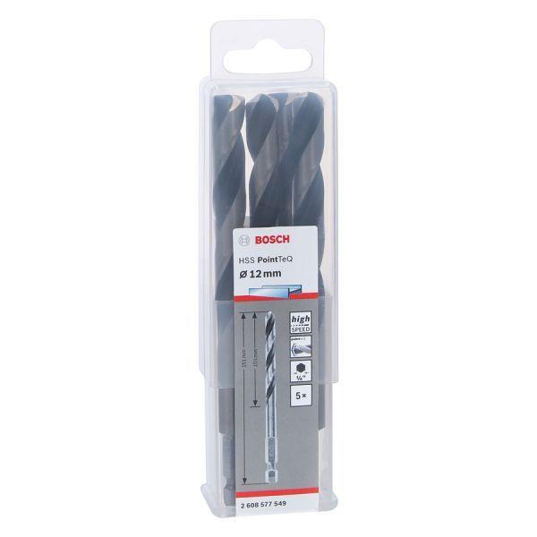Conjunto de Brocas Helicoidais BOSCH POWERTOOLS PointTeQ HSS Hex (Metal), miniatura 2