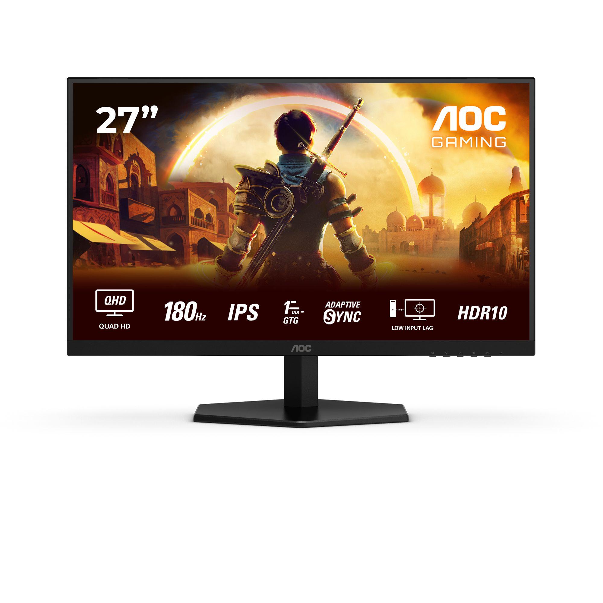 Monitor AOC Q27G42XE (27" - Fast IPS - 180 Hz - Preto e Vermelho)
