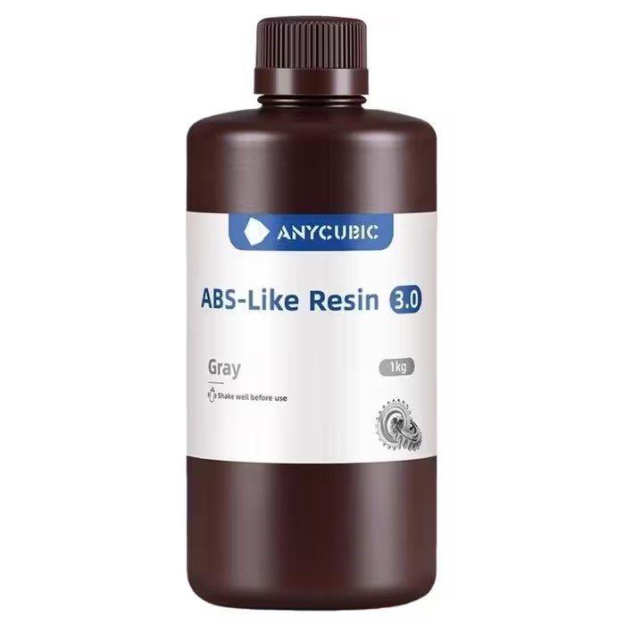 Resina para Impressão 3D ANYCUBIC ABS-Like Resin 3.0 (1kg - Cinzento)