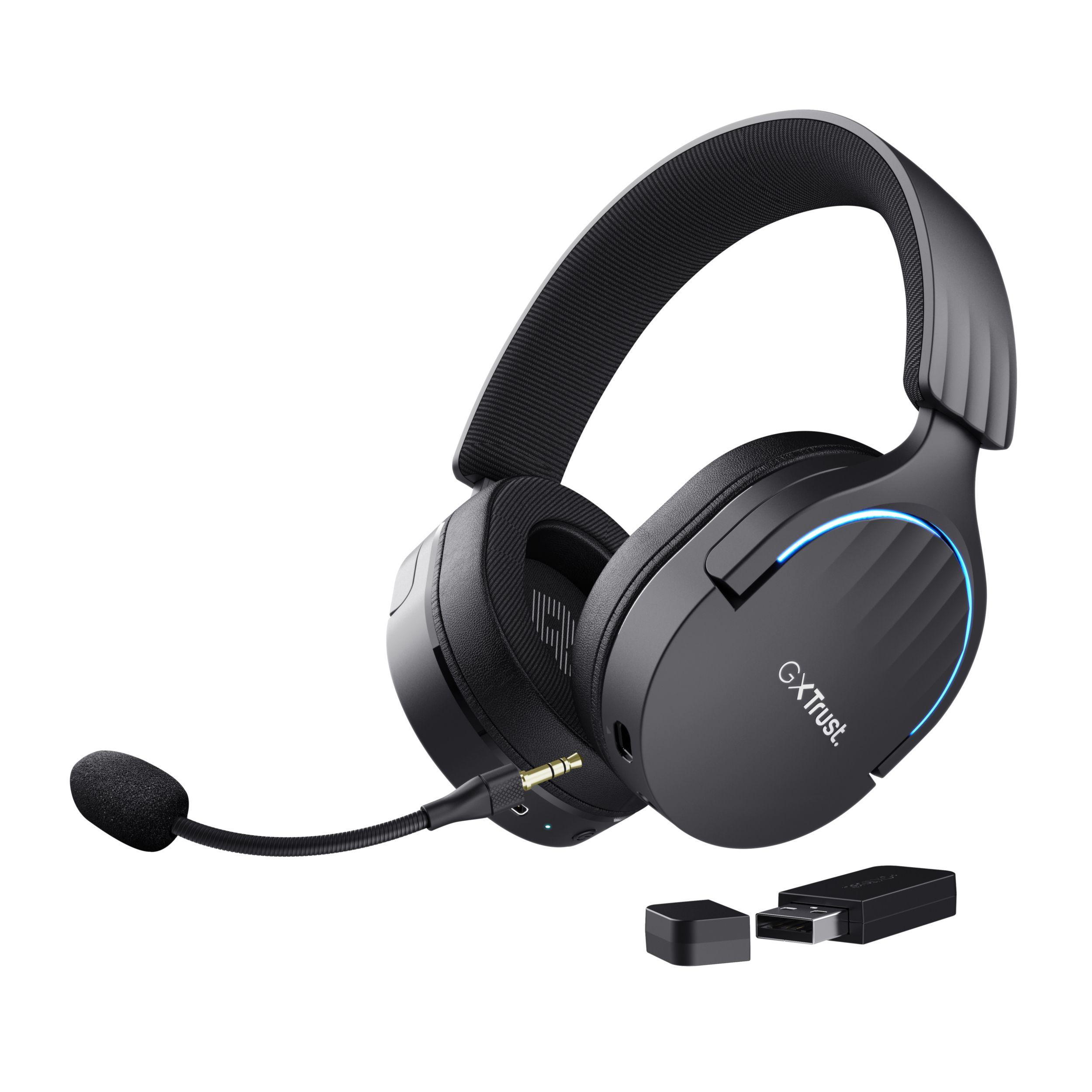 Headset Gaming TRUST GXT 491 Fayzo (Binaural - Com fios e sem fios - 5 cm - Preto)