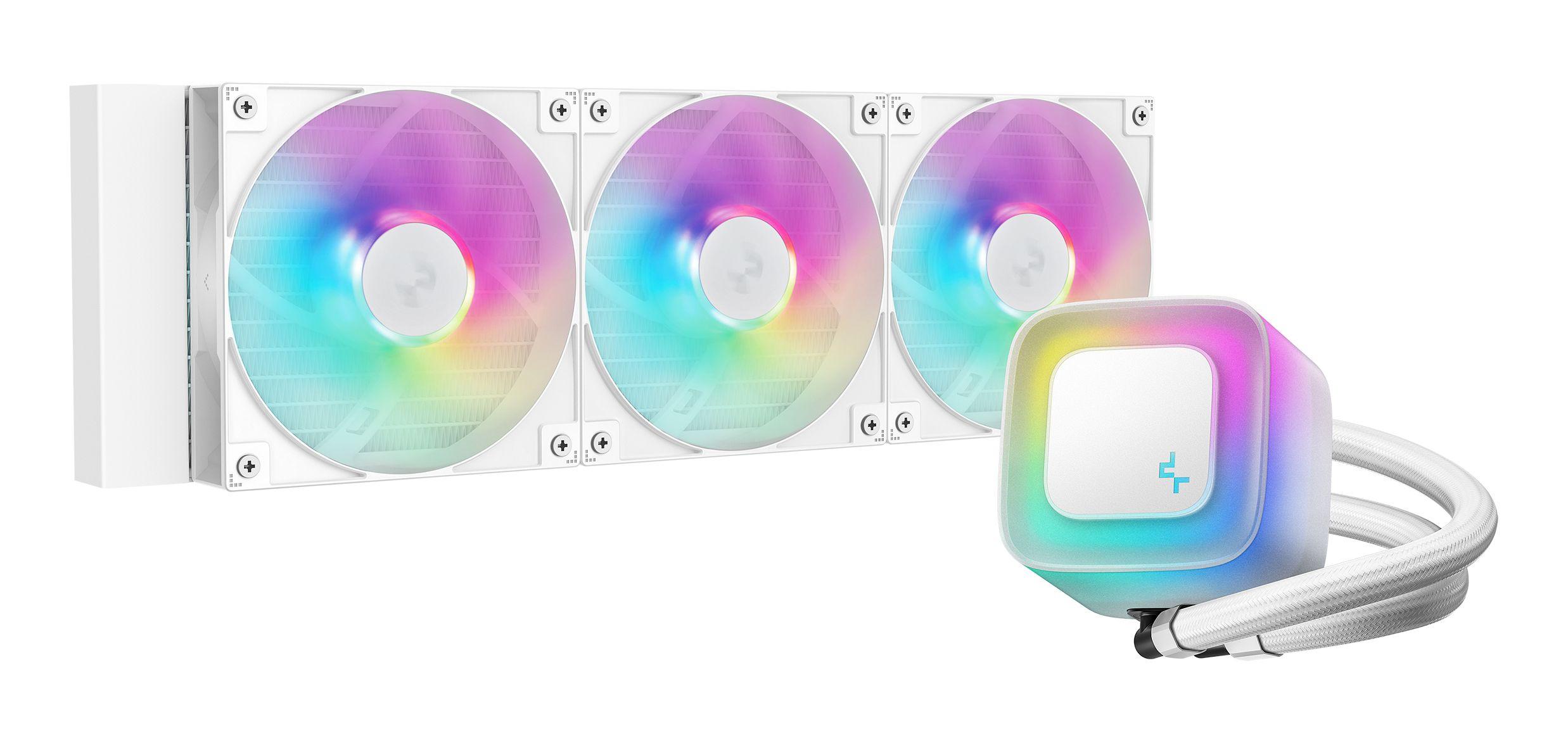 Refrigeração Líquida CPU DEEPCOOL LE360 WH V2 (12 cm - 2100 RPM - Multi - Branco)