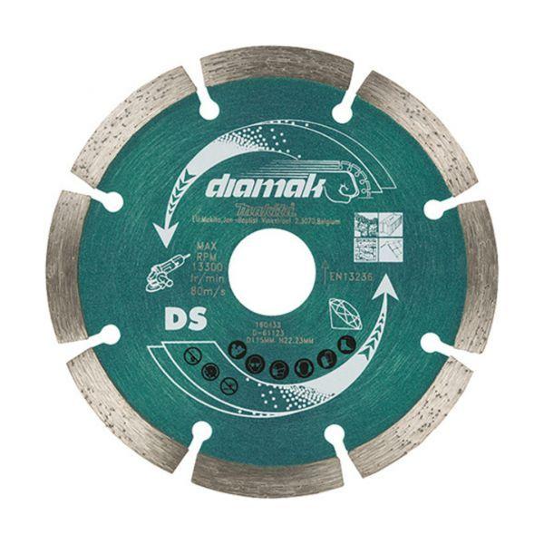 Disco de Corte Diamantado Segmentado MAKITA DIAMAK D-61123 (115 mm - Furo 22,23 mm), miniatura 2