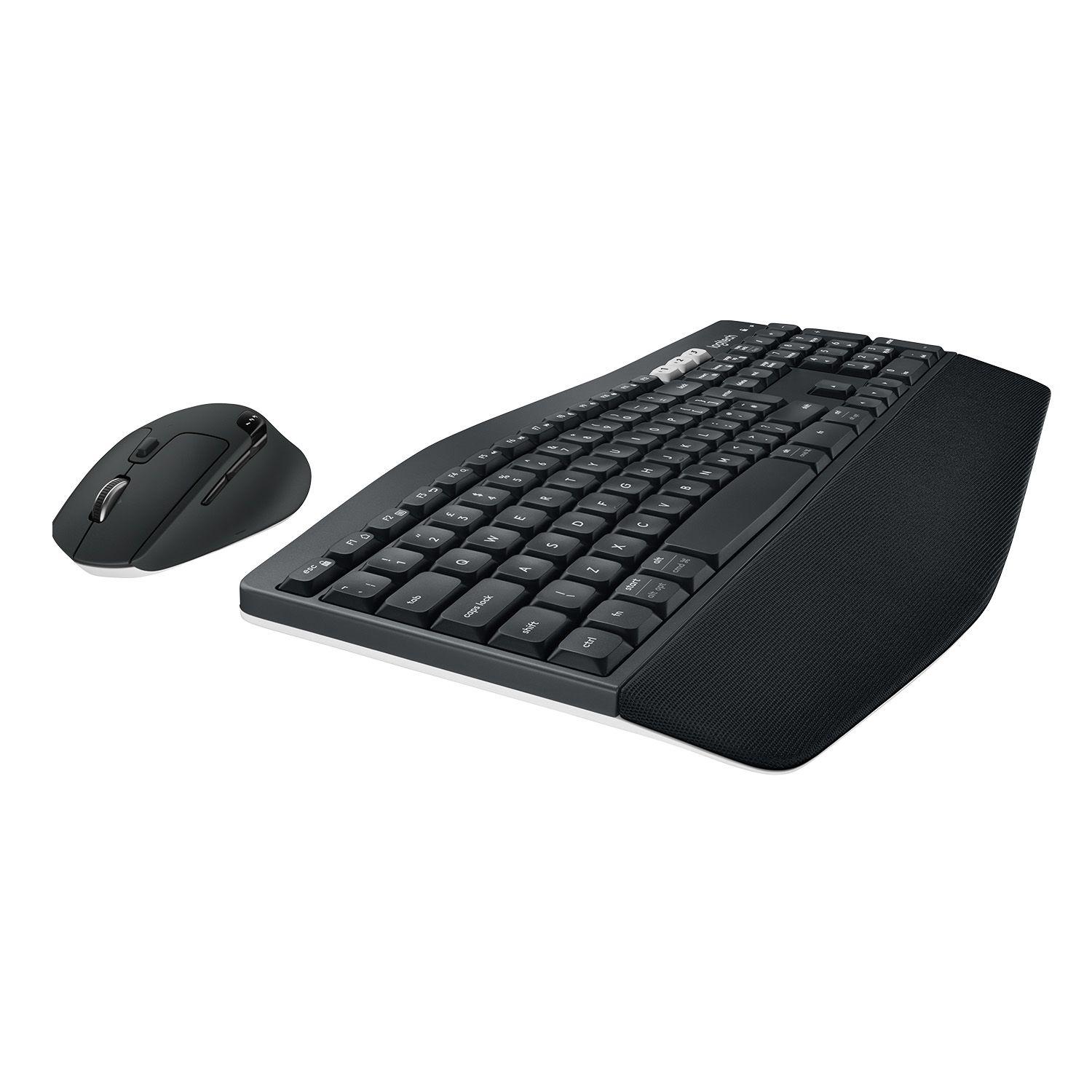 Conjunto de Teclado e Rato LOGITECH MK850 Performance (Alemão - Tamanho completo - RF Wireless + Bluetooth - Preto) — miniatura 12