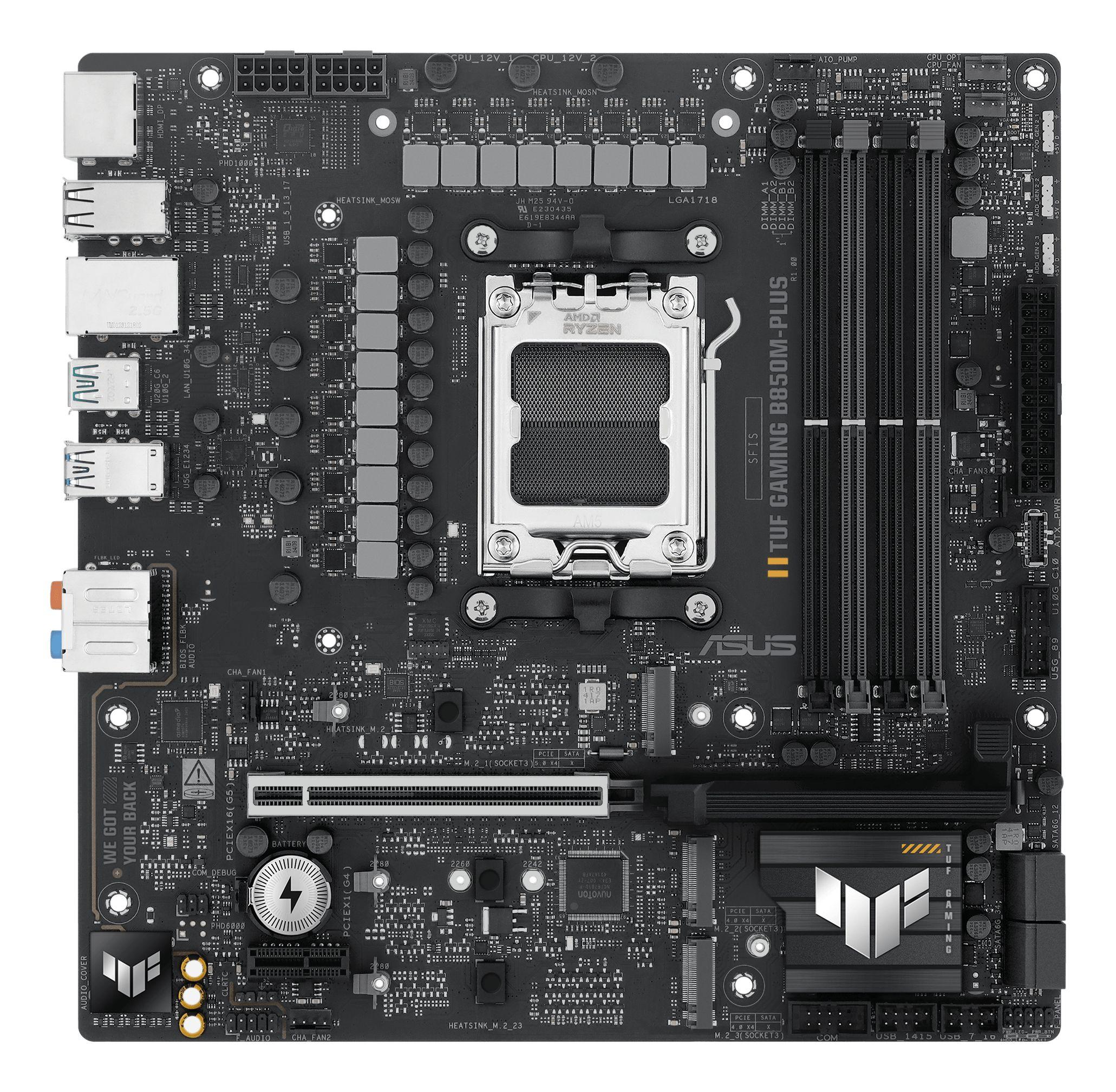 Motherboard ASUS TUF GAMING B850M-PLUS (AM5 - micro ATX - Duplo canal), miniatura 3