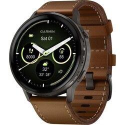 Relógio Inteligente GARMIN Venu 4 (5 bar - Couro - Preto)
