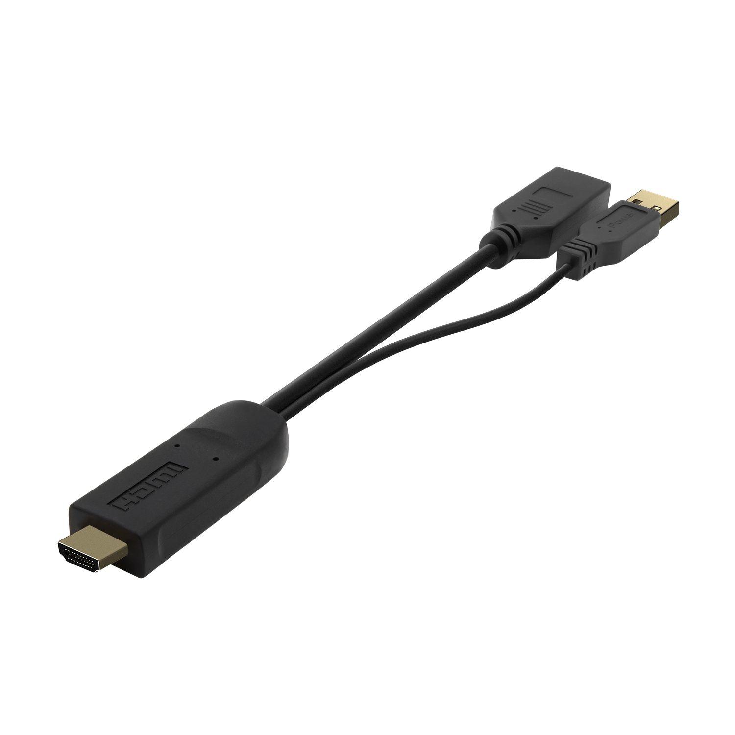 Conversor Ativo AISENS A122-0642 (0,1 m - HDMI Type A - DisplayPort + USB Type-A - Preto), miniatura 3