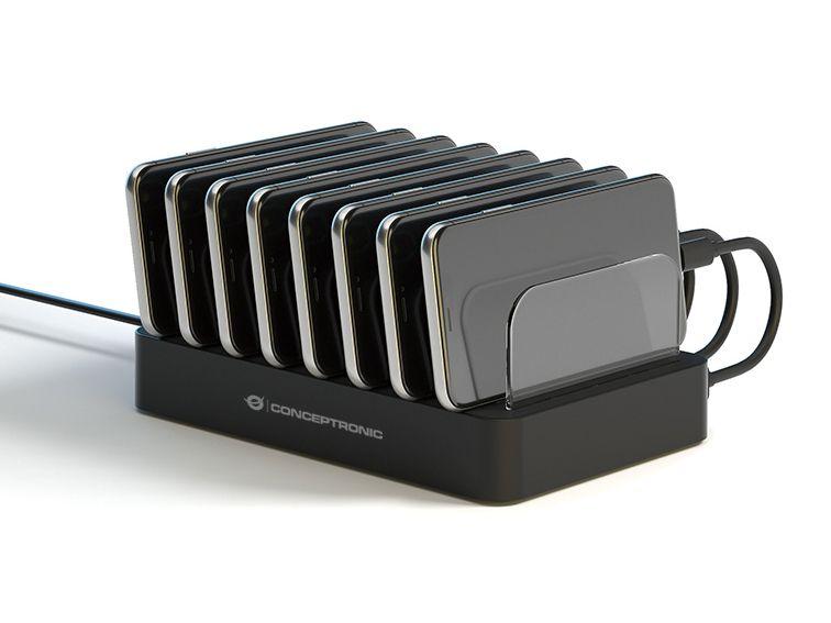 Estação de Carregamento USB CONCEPTRONIC OZUL02B (Universal - Preto), miniatura 2