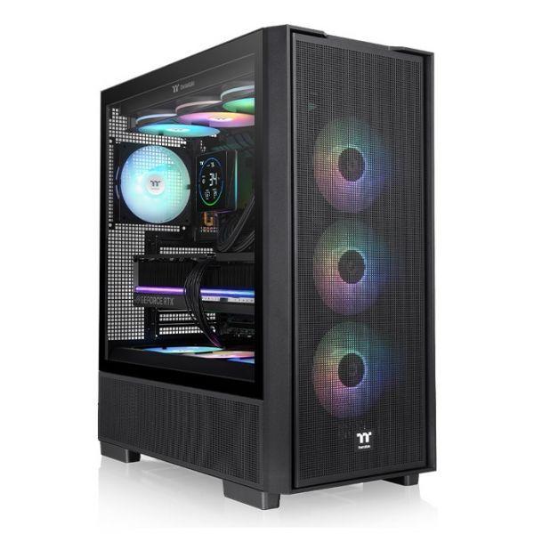 Caixa PC THERMALTAKE S380 TG ARGB (ATX, EATX, micro ATX, Mini-ITX - PS2 - Midi Tower - Preto) — miniatura 2