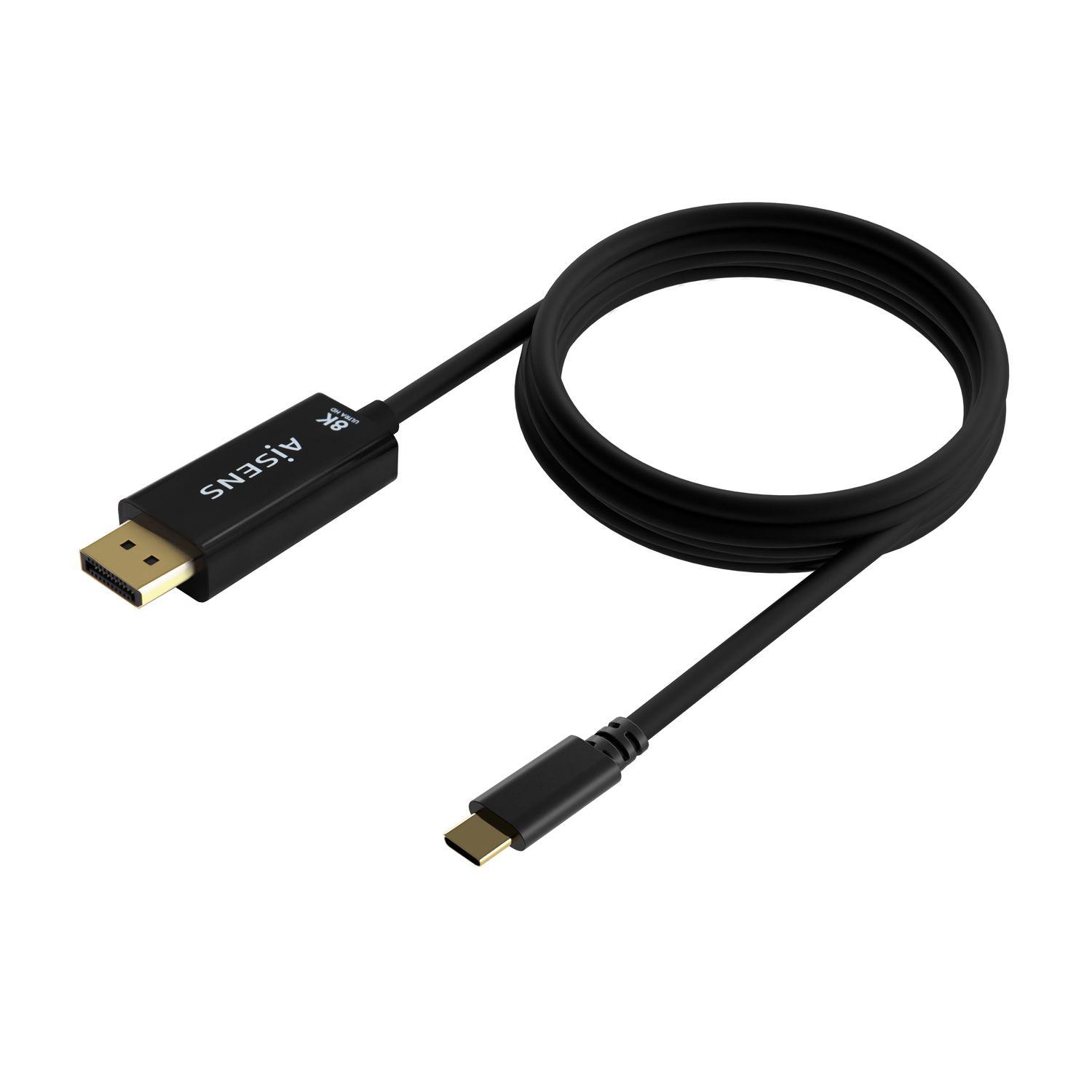 Cabo Conversor USB-C para DisplayPort AISENS A109-0689 (1,8 m - USB Type-C - Preto), miniatura 2