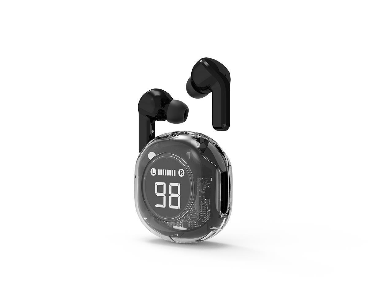 Auriculares Bluetooth GEMBIRD TWST-01-BK (Binaural - Bluetooth, USB Type-C - Intra-aural - Preto)