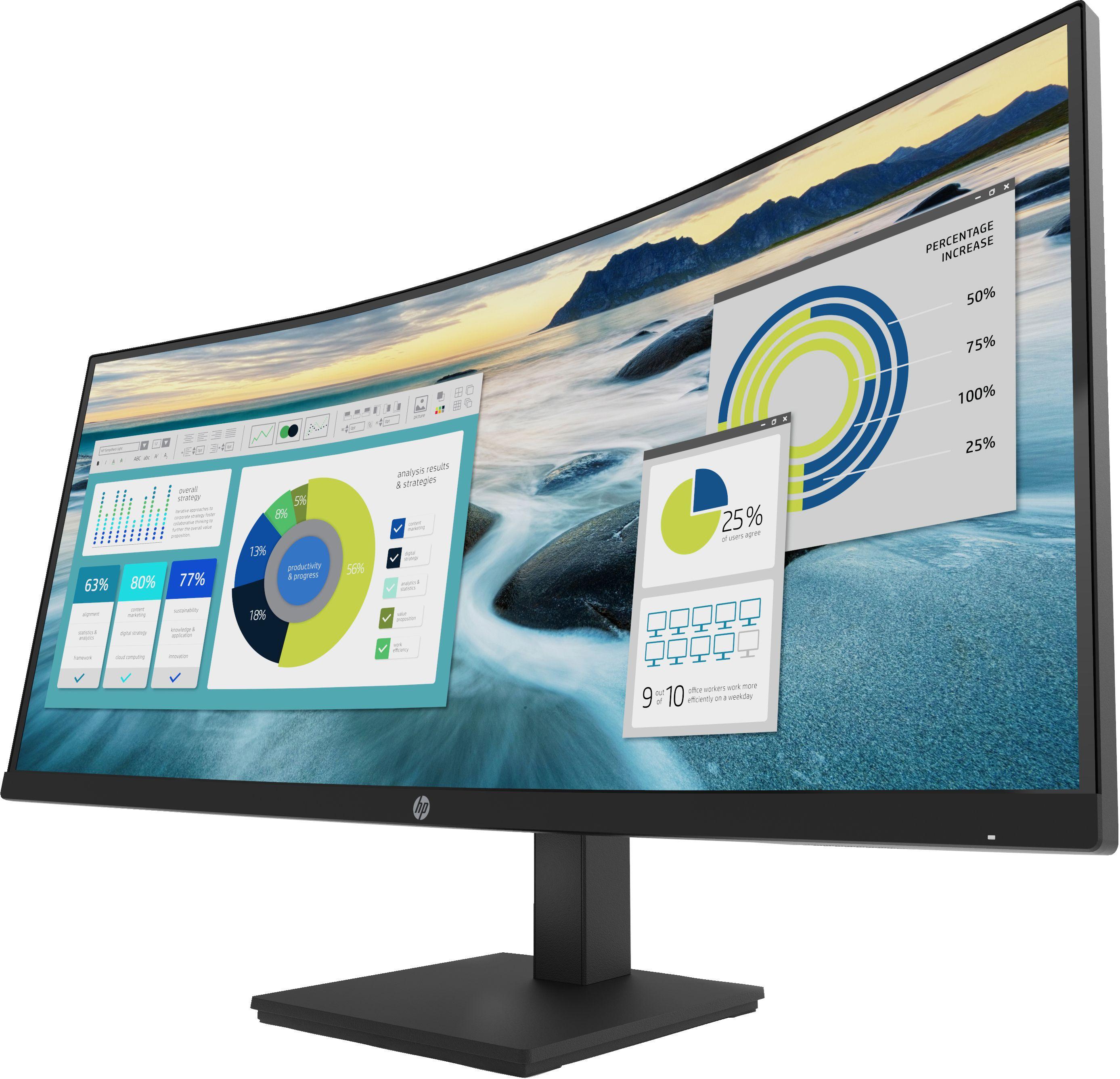 Monitor HP P34hc G4 (34" - VA - 60 Hz - Preto), miniatura 3