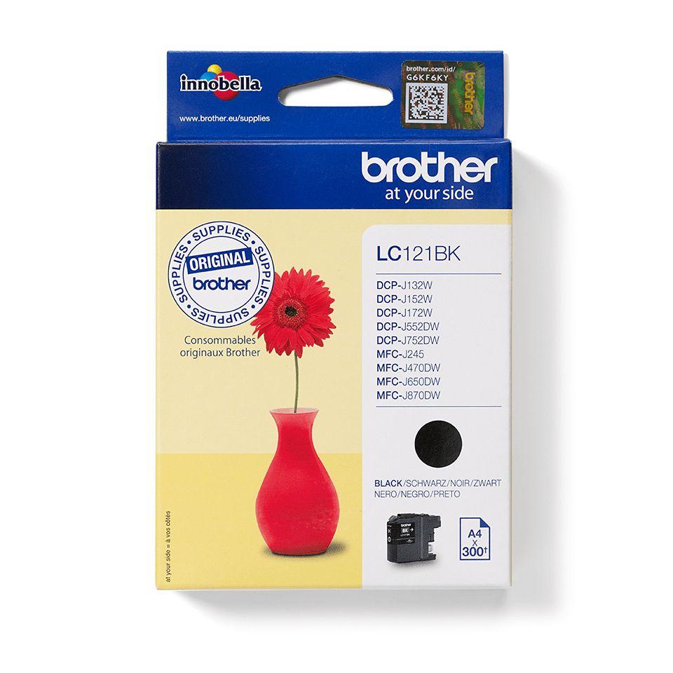 Tinteiro BROTHER LC121BK (300 páginas - Preto)