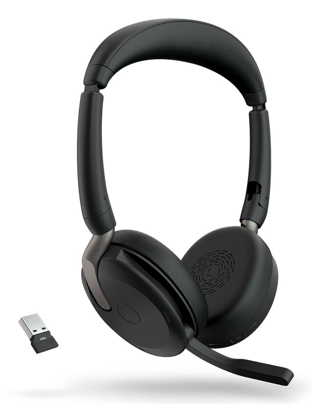 Headset JABRA Evolve2 65 Flex Link380a UC Stereo WLC (Binaural - Sem fios - 2,8 cm - Preto) — miniatura 3