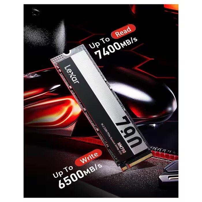 SSD LEXAR NM790 (512 GB - M.2 2280 - NVMe PCIe Gen4 x4 - Preto), miniatura 2