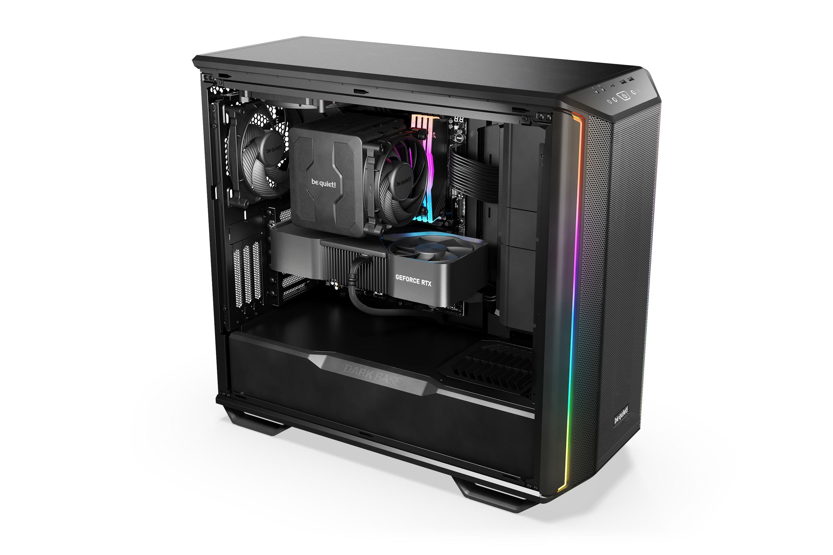 Caixa PC BE QUIET! Dark Base 701 (ATX, EATX, micro ATX, Mini-ITX - ATX, PS2 - Midi Tower - Preto) — miniatura 5