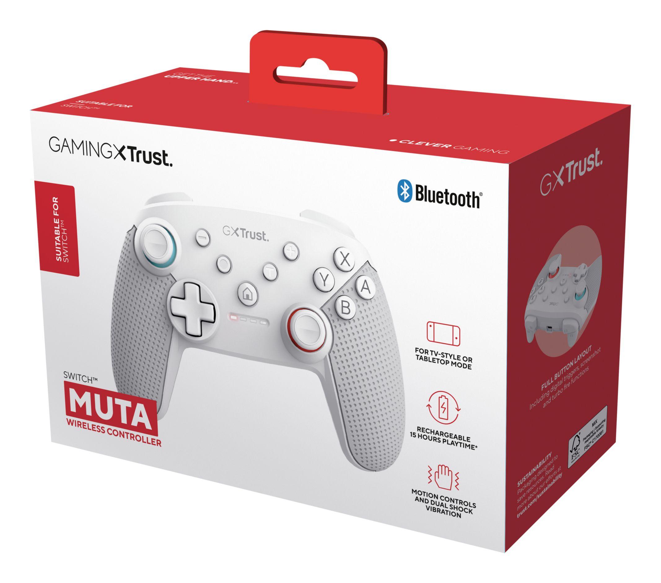 Comando TRUST GAMING GXT 1246W Muta (Nintendo Switch - Sem fios - Branco) — miniatura 5