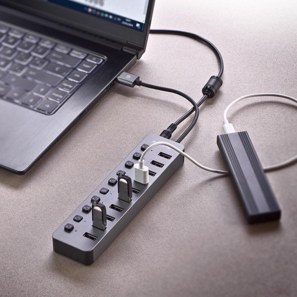 Hub USB NGS IHUB10 (0,18 m - USB 3.0 - Preto) — miniatura 7